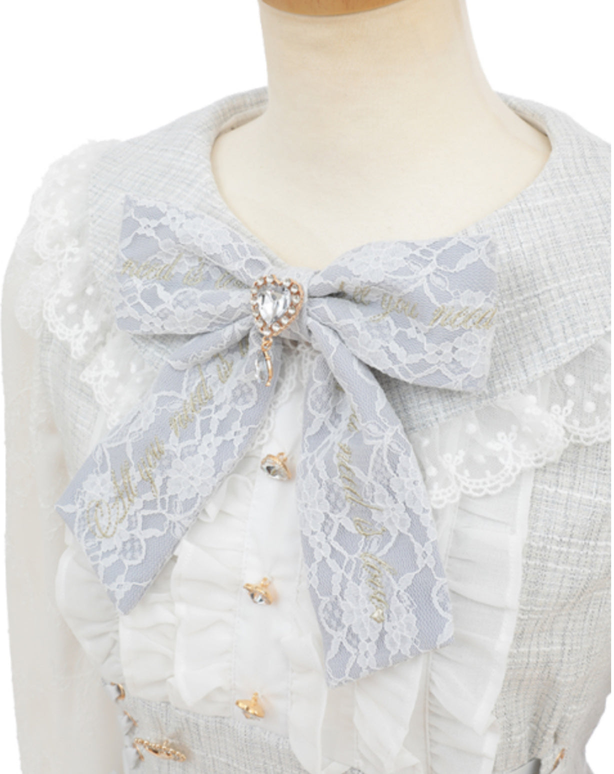 LizLisa Message Ribbon Tweed Set-up