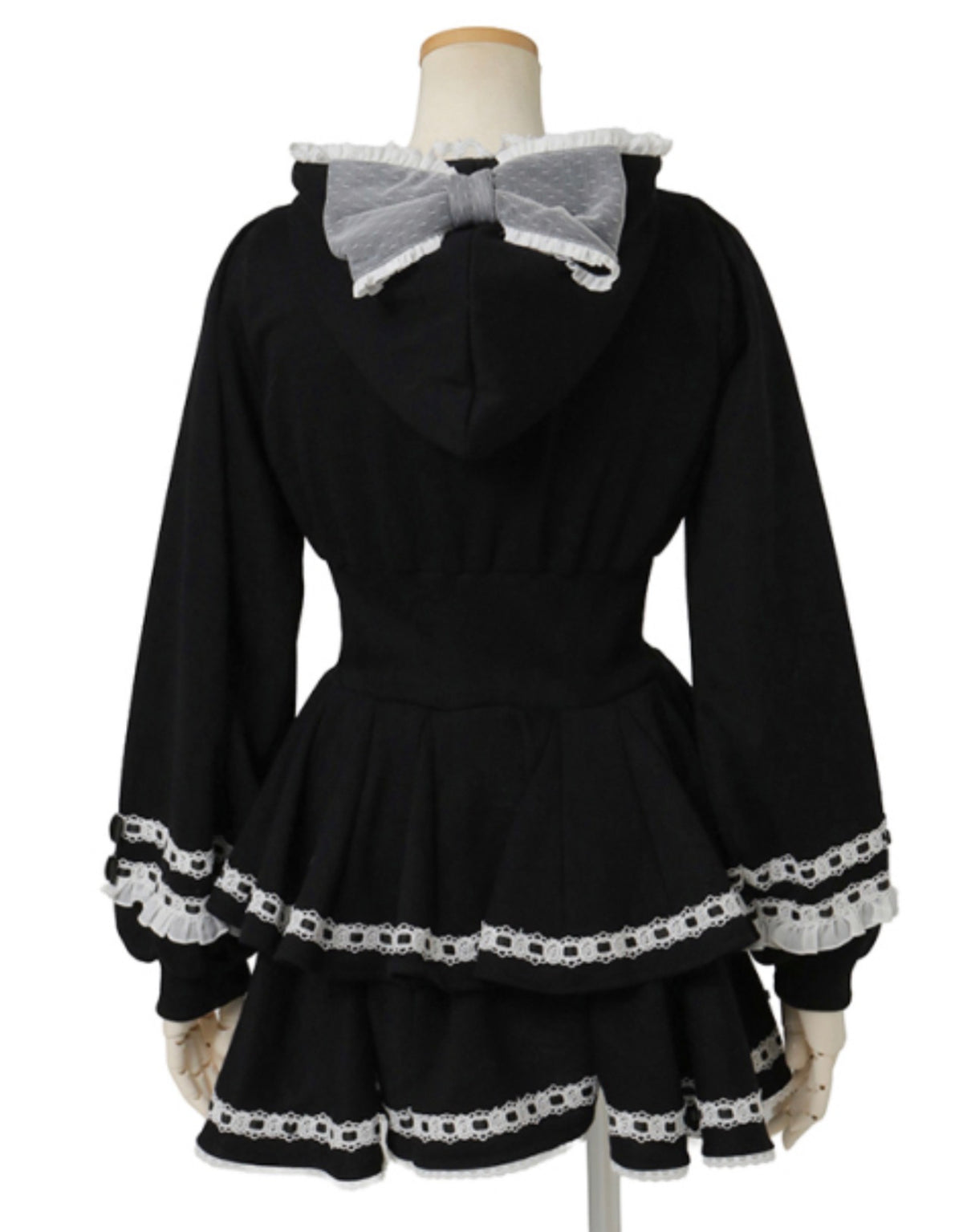 LizLisa Hooded Double-Tiered One-piece