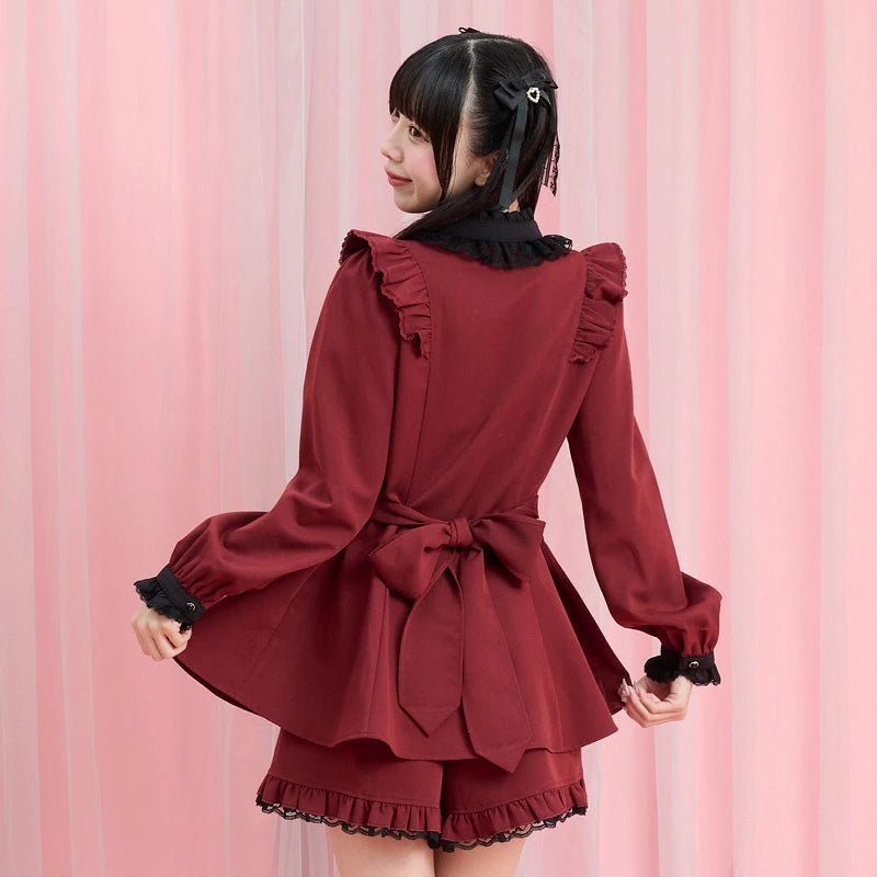 SecretHoney Accessory ribbon lace frill setup long sleeve