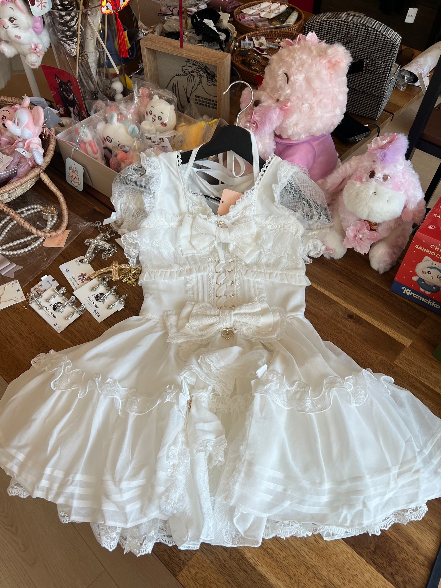 LizLisa Front Tiered Chiffon Dress