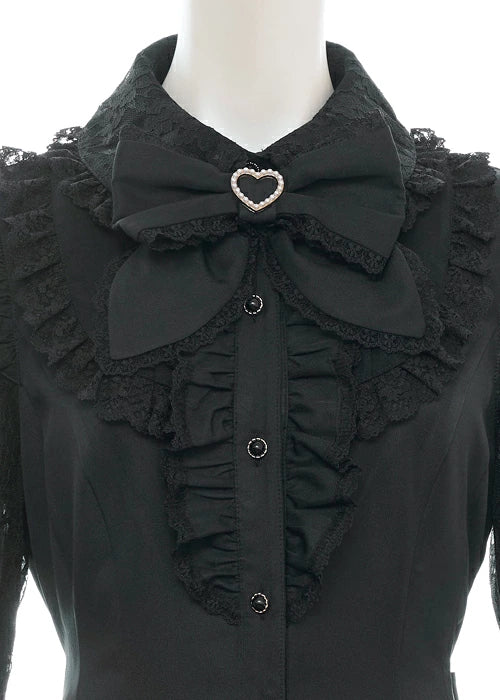 SecretHoney Hem frill lace yoke setup