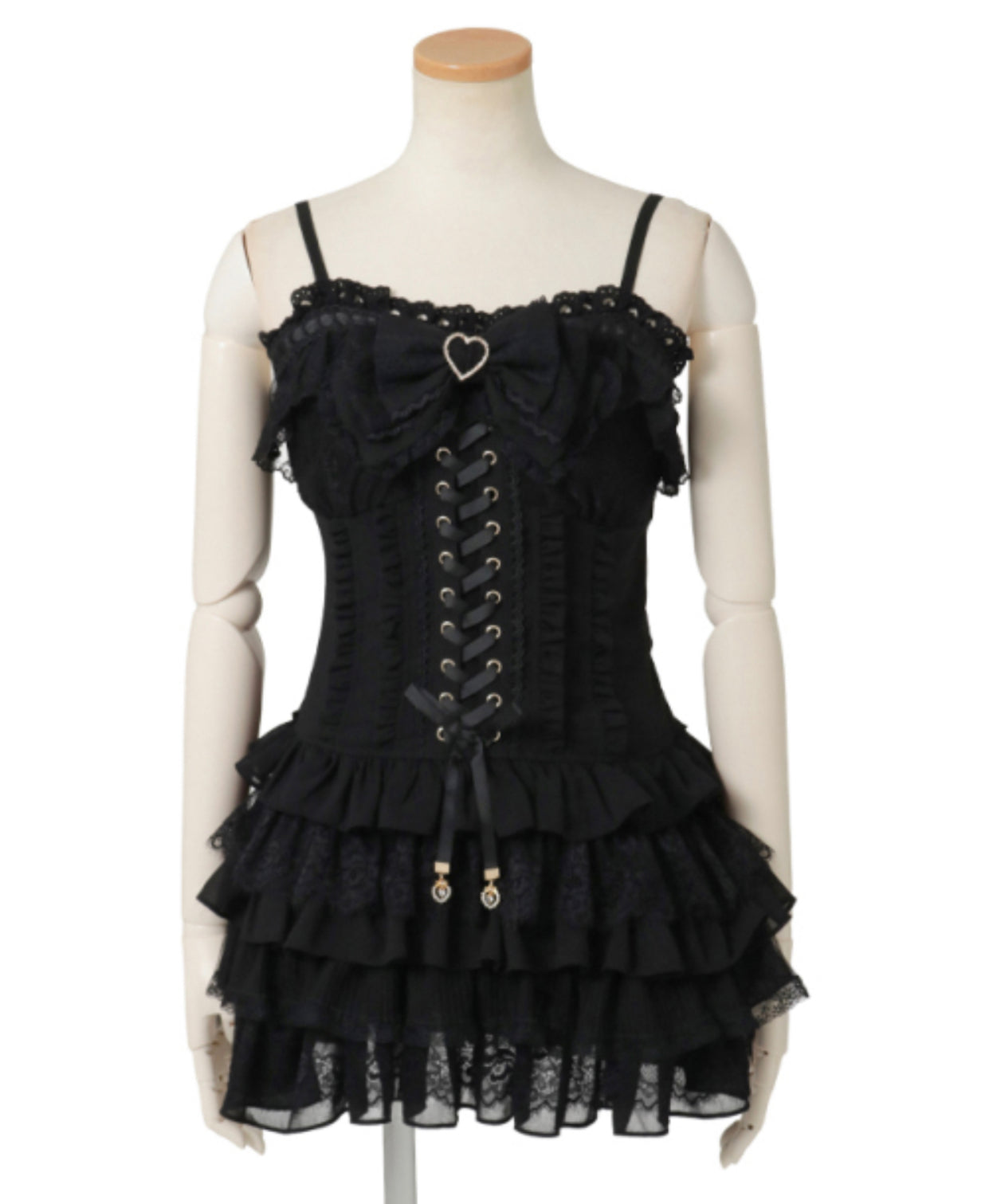 LizLisa Cardigan x Frill Camisole One-Piece