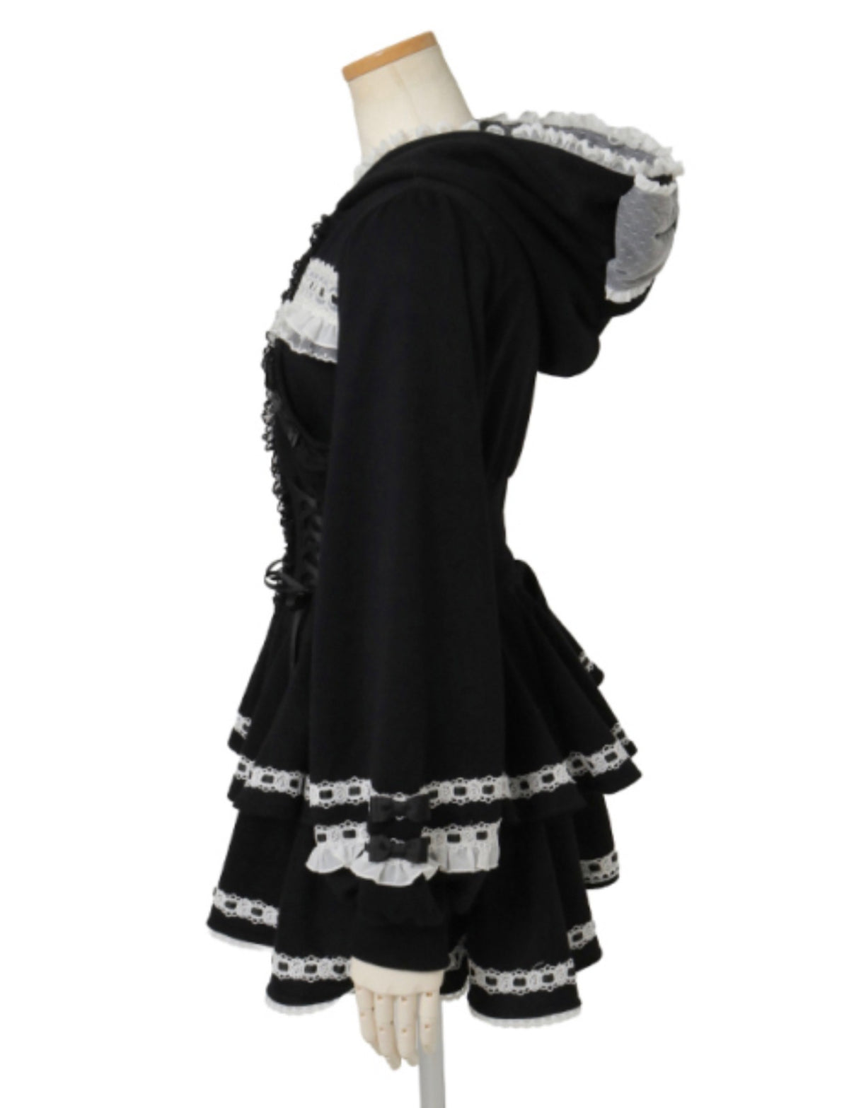 LizLisa Hooded Double-Tiered One-piece