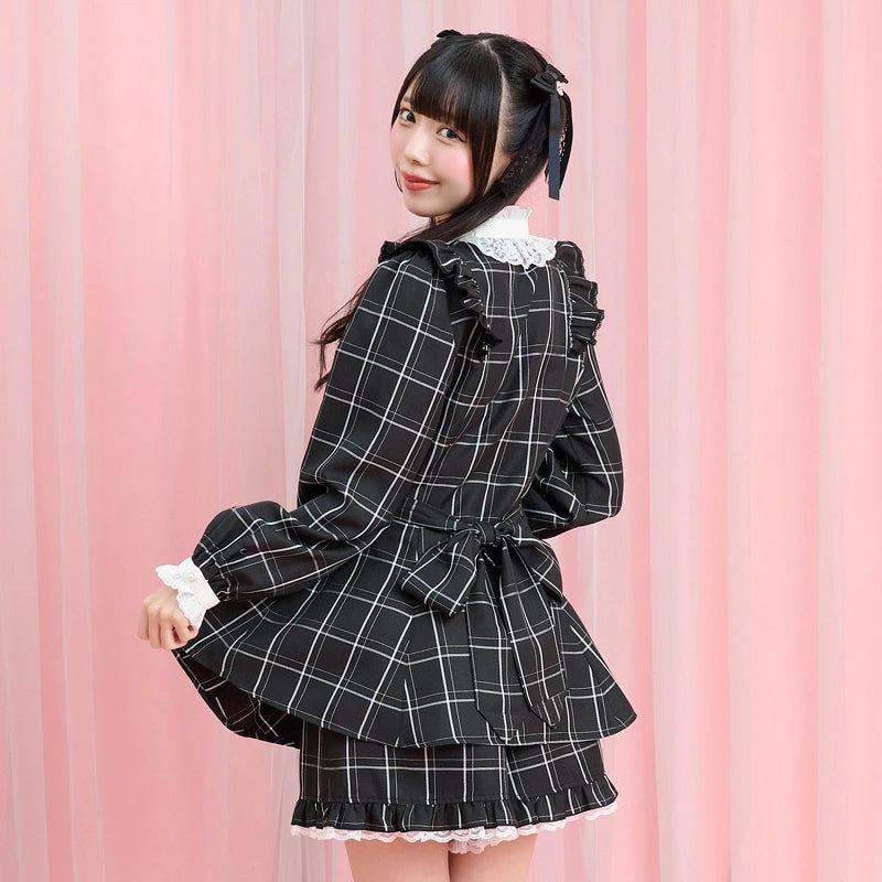SecretHoney Accessory ribbon lace frill setup long sleeve