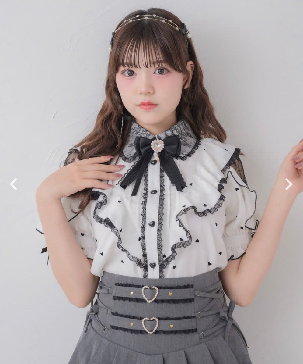 Rojita Heart dot blouse
