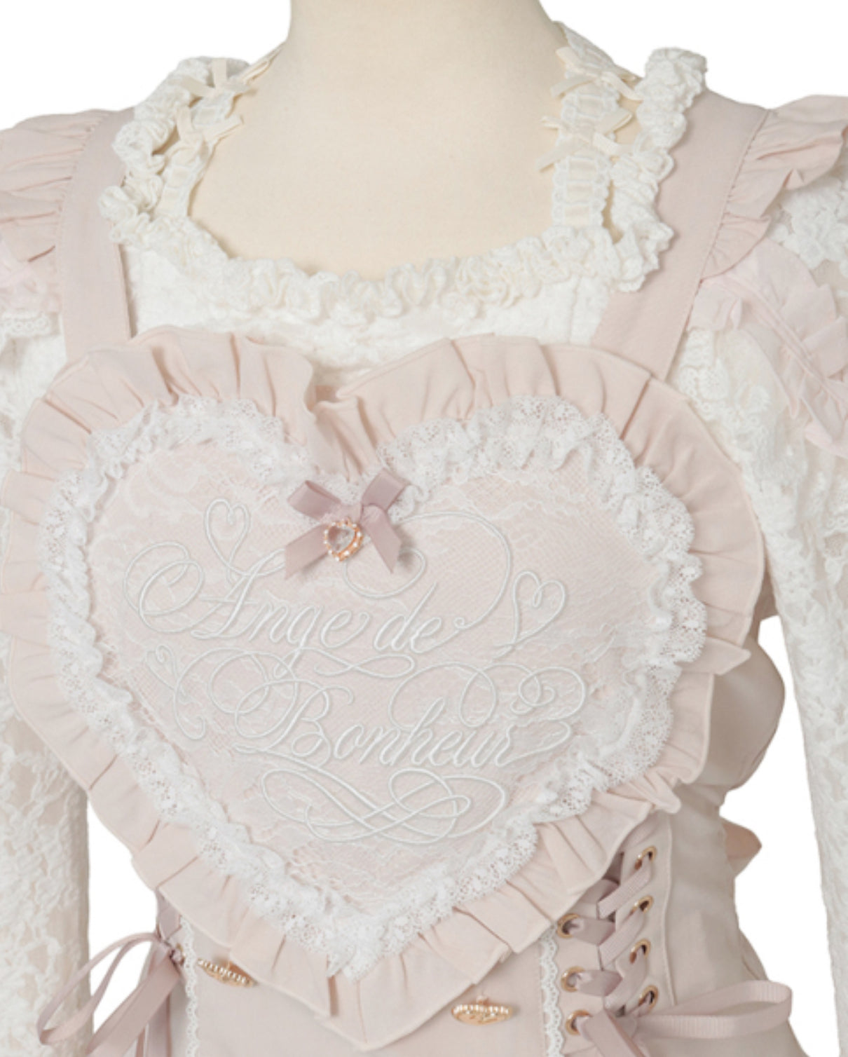 LizLisa Heart Apron Jumper-Skirt Set-up