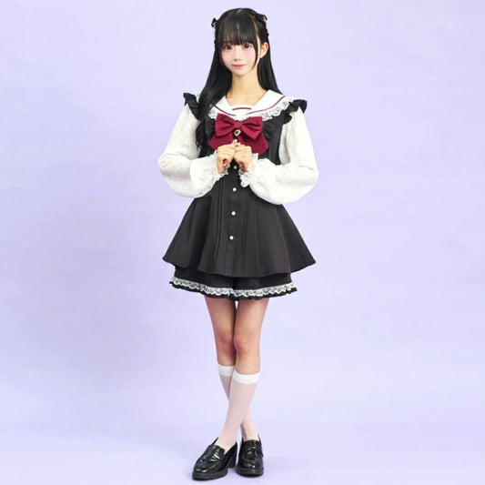 SecretHoney Lace sailor collar setup