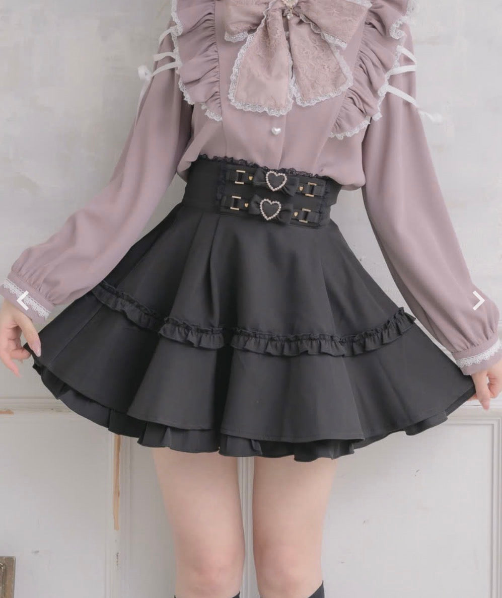 Rojita ROJITA belt ribbon design skirt