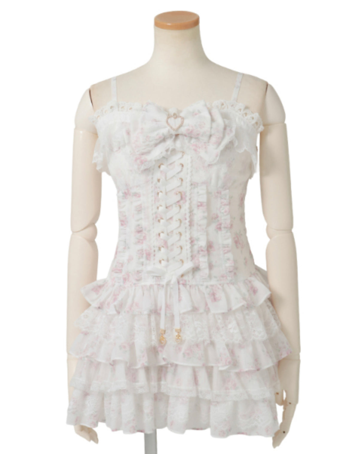 LizLisa Cardigan x Frill Camisole One-Piece