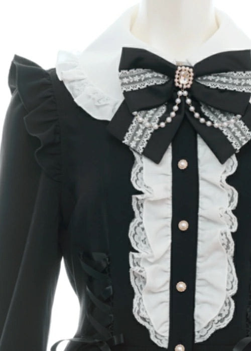 SecretHoney Side Lace-Up Tiered Sleeve Set-Up