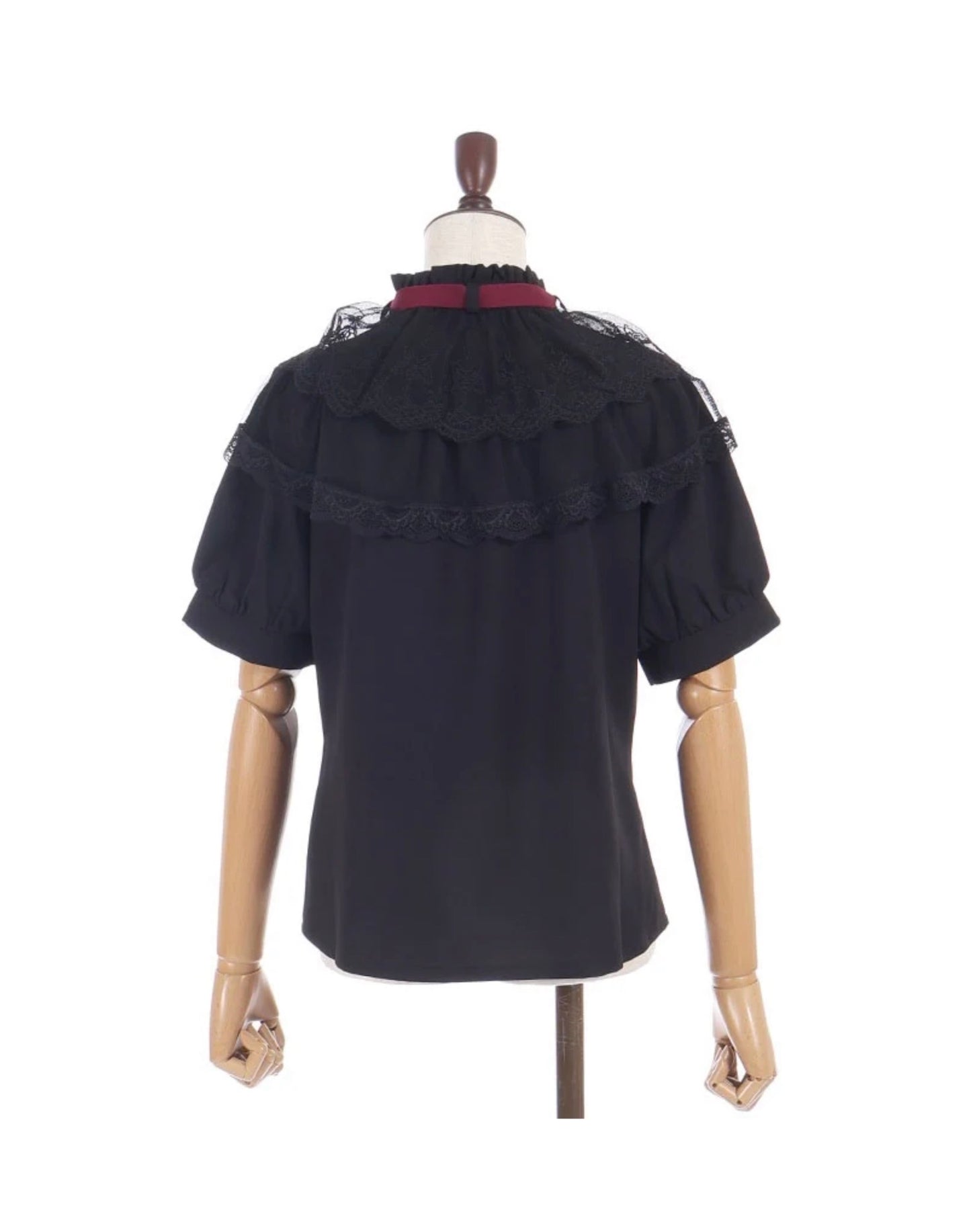 axesfemme BUTTERFLY LACE FRILL BLOUSE