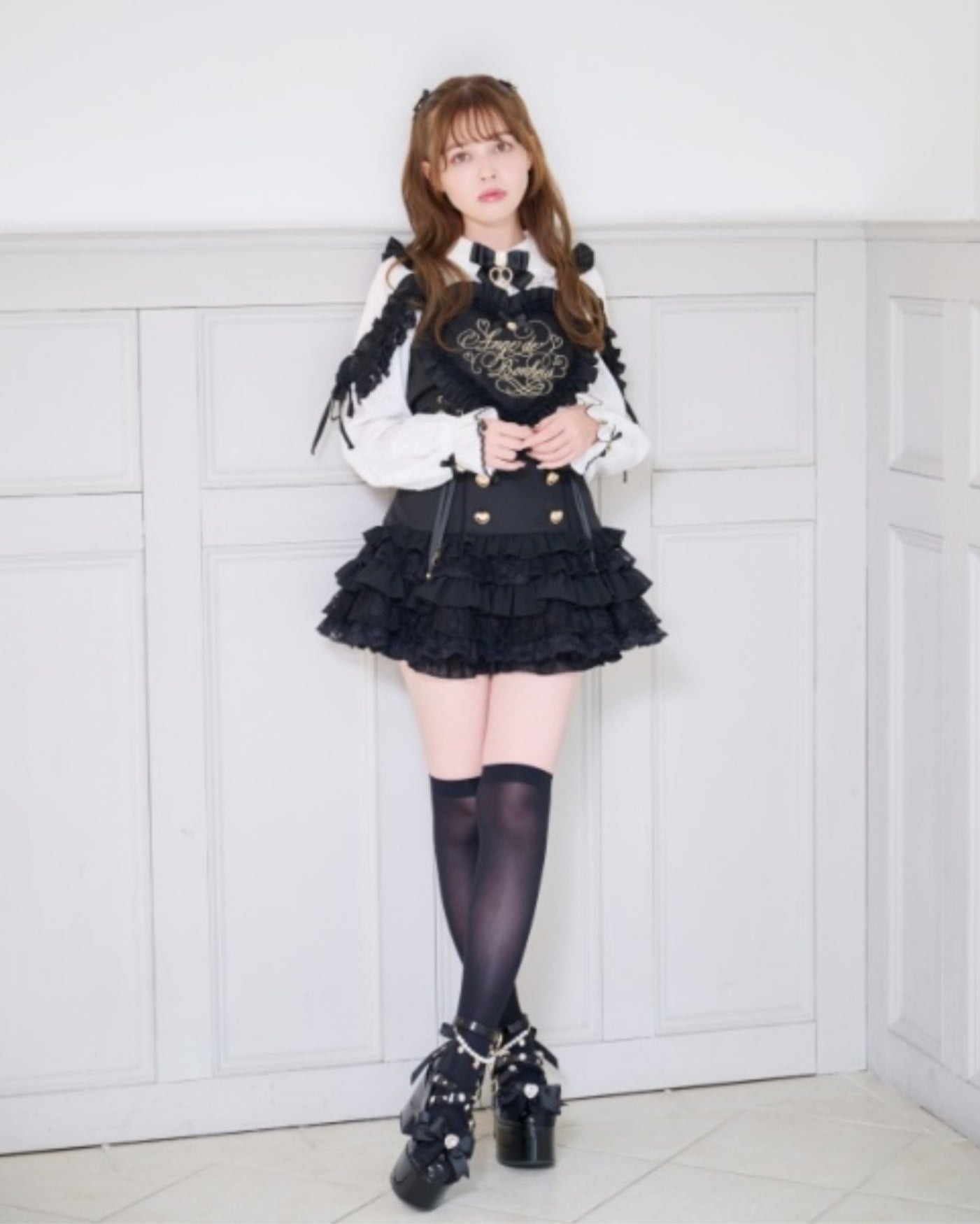 LizLisa Heart Apron Jumper-Skirt Set-up