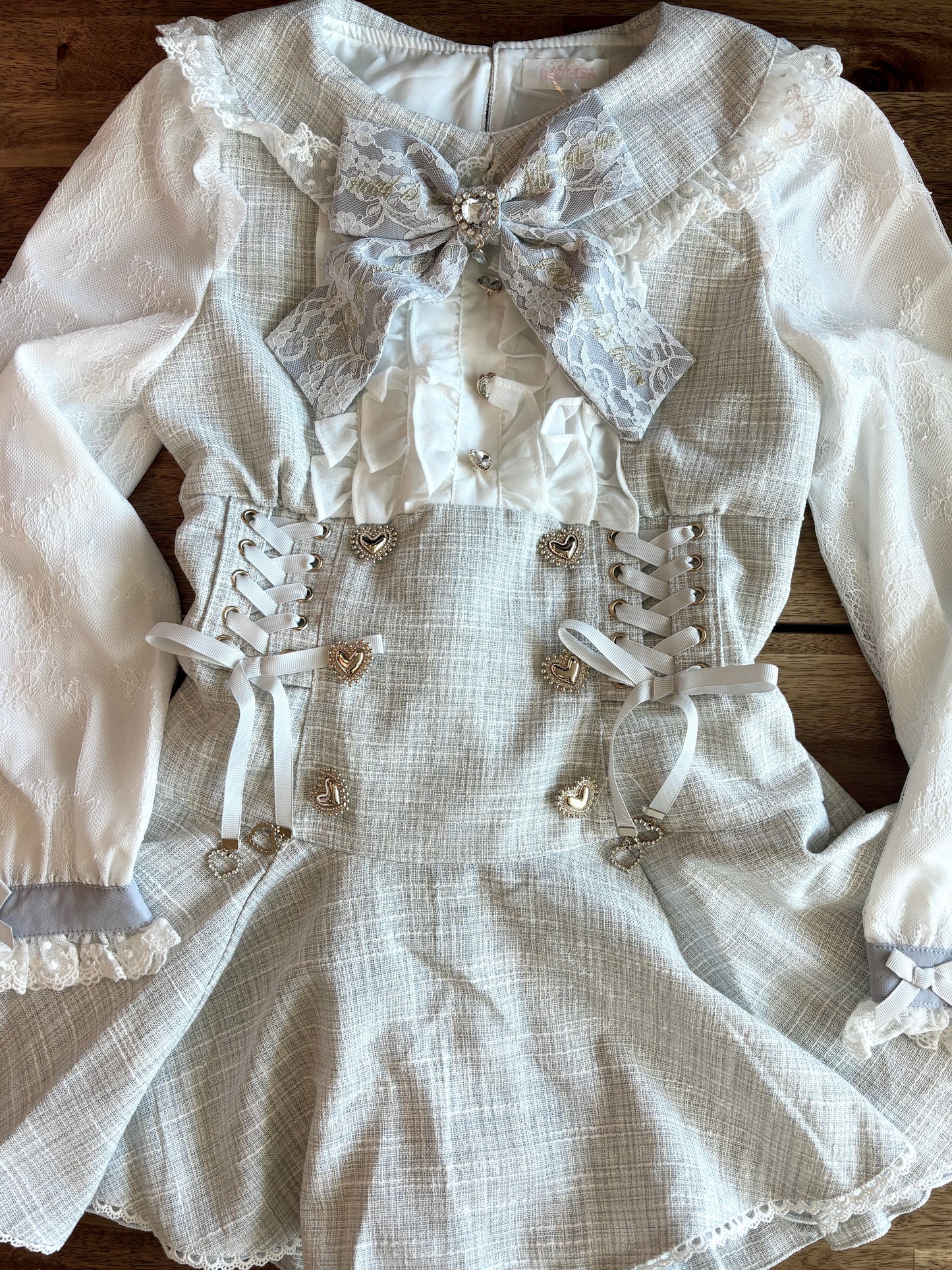 LizLisa Message Ribbon Tweed Set-up