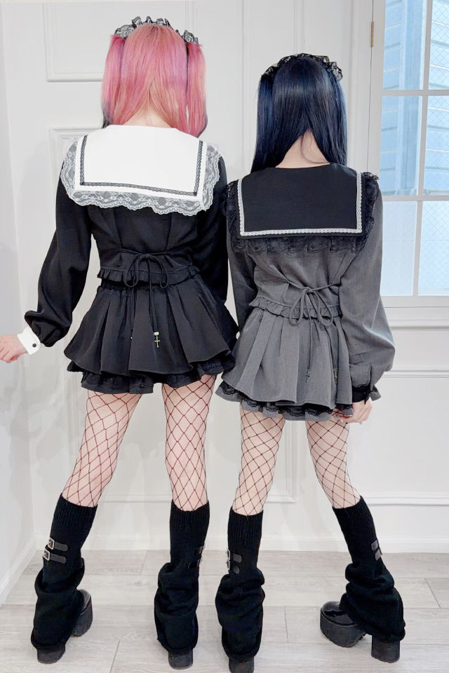 MA*RS Cross Embroidered Short-Length Set