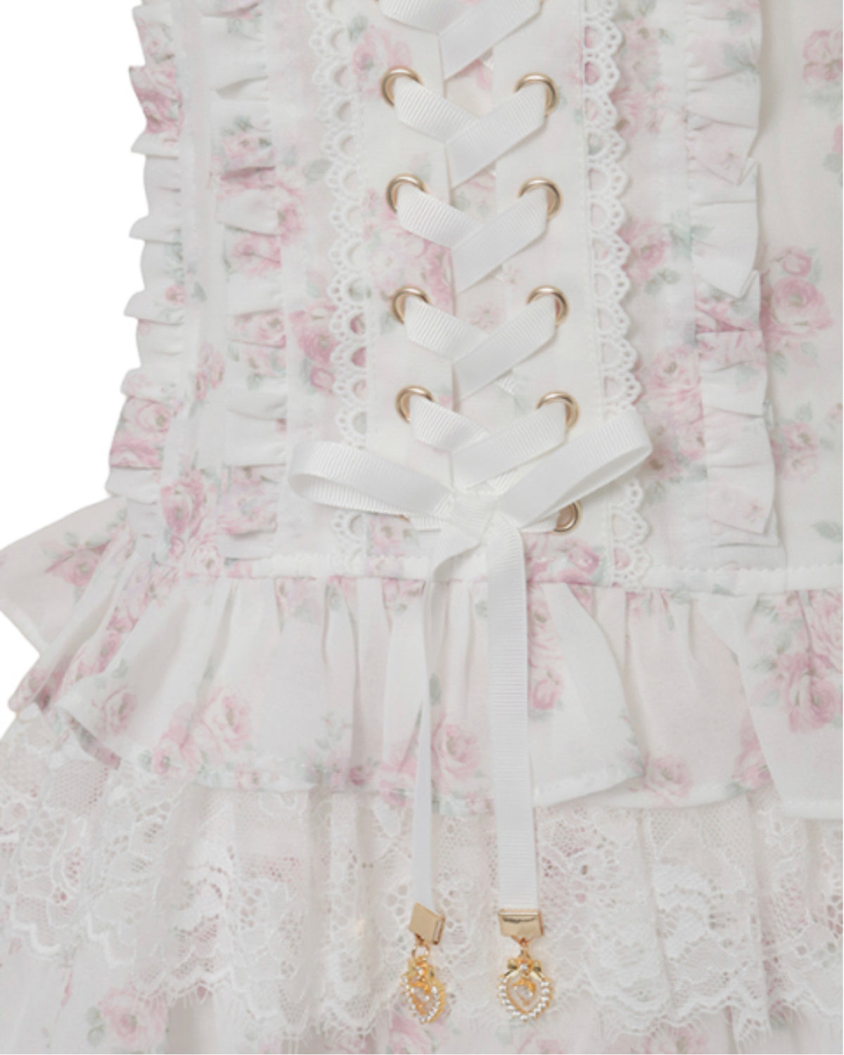 LizLisa Cardigan x Frill Camisole One-Piece