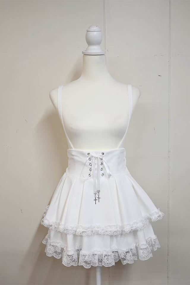 MA*RS Spindle skirt pants with cross charm