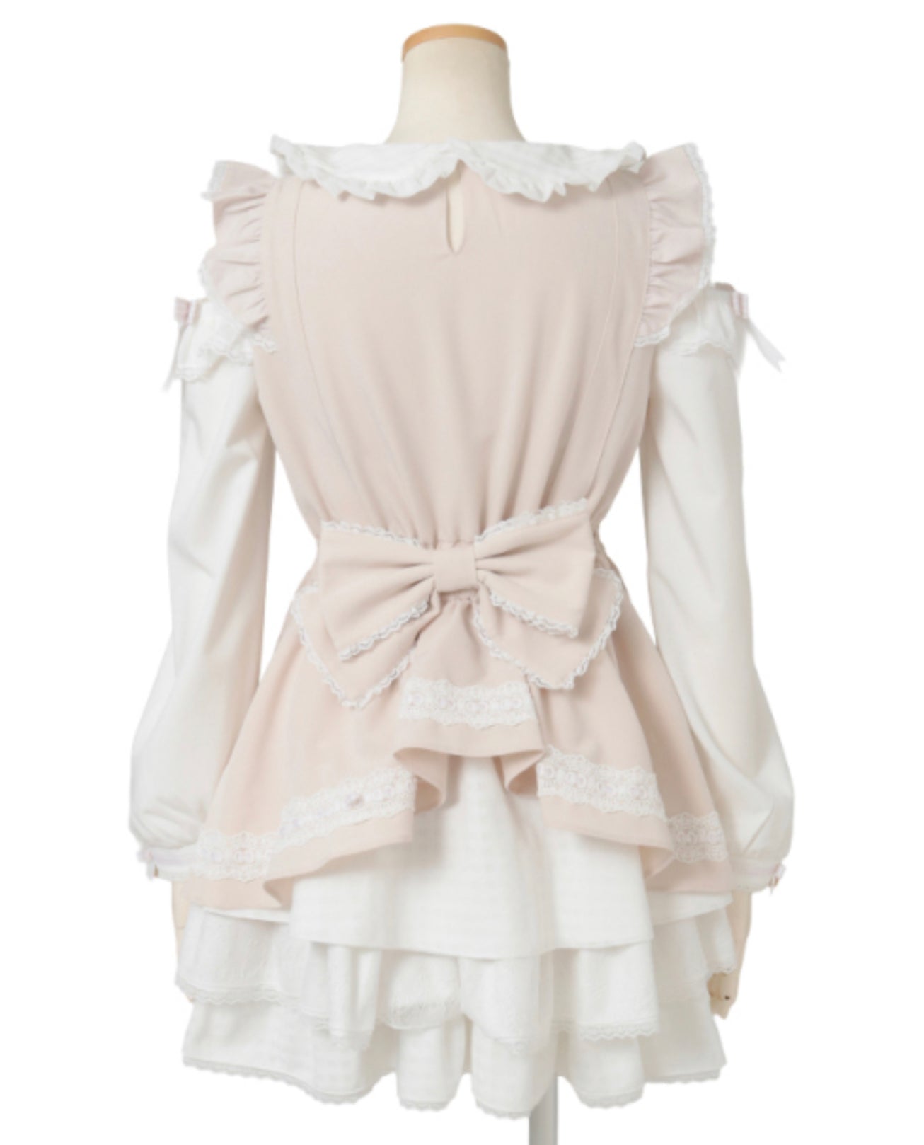 LizLisa Off-Shoulder Yoke Frill One-piece