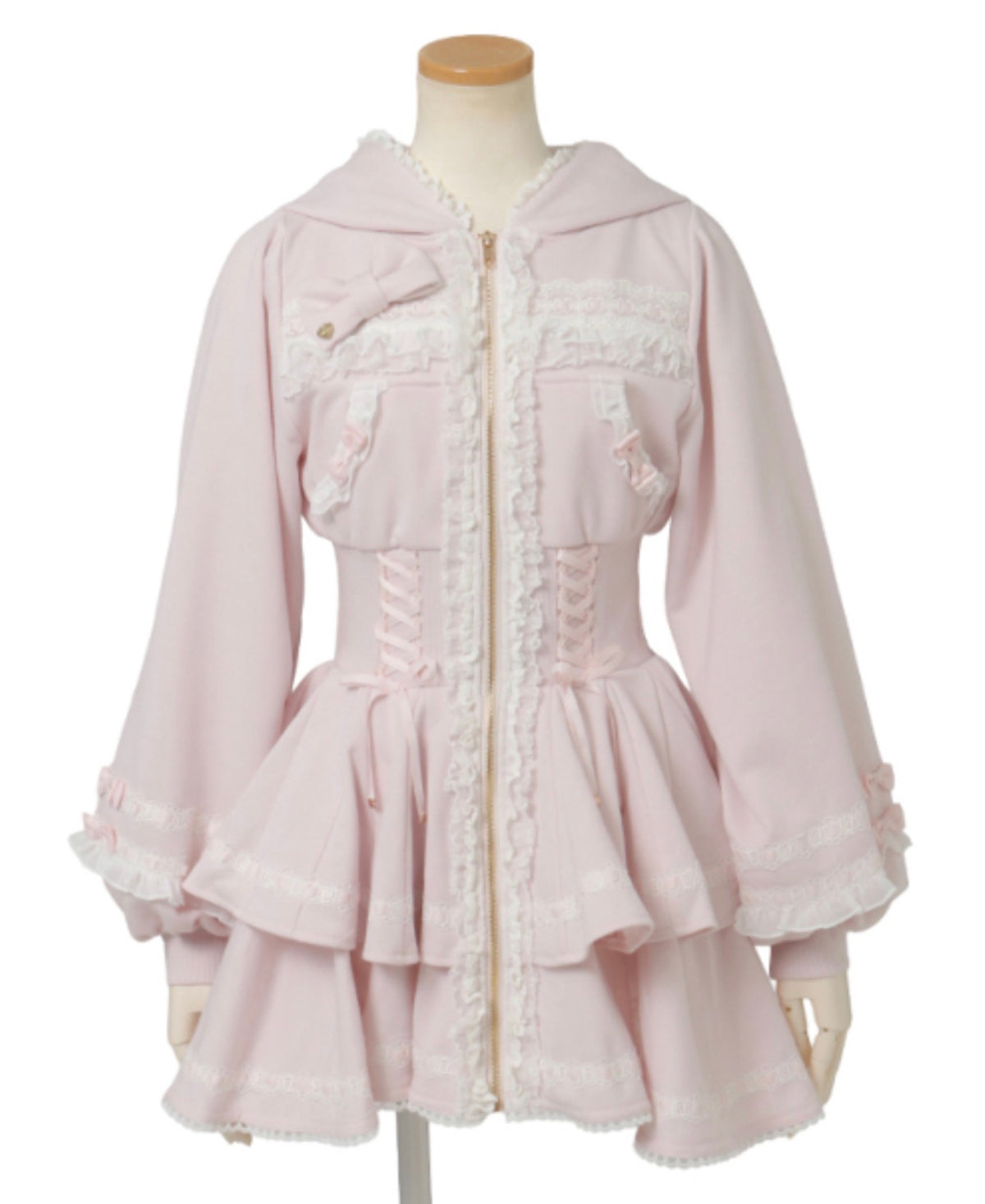 LizLisa Hooded Double-Tiered One-piece