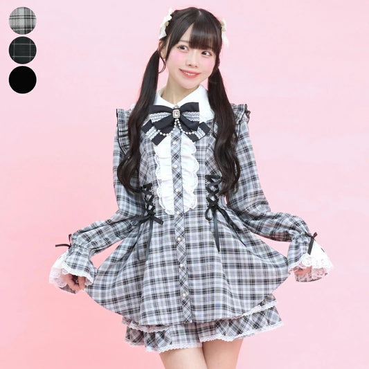 SecretHoney Side Lace-Up Tiered Sleeve Set-Up