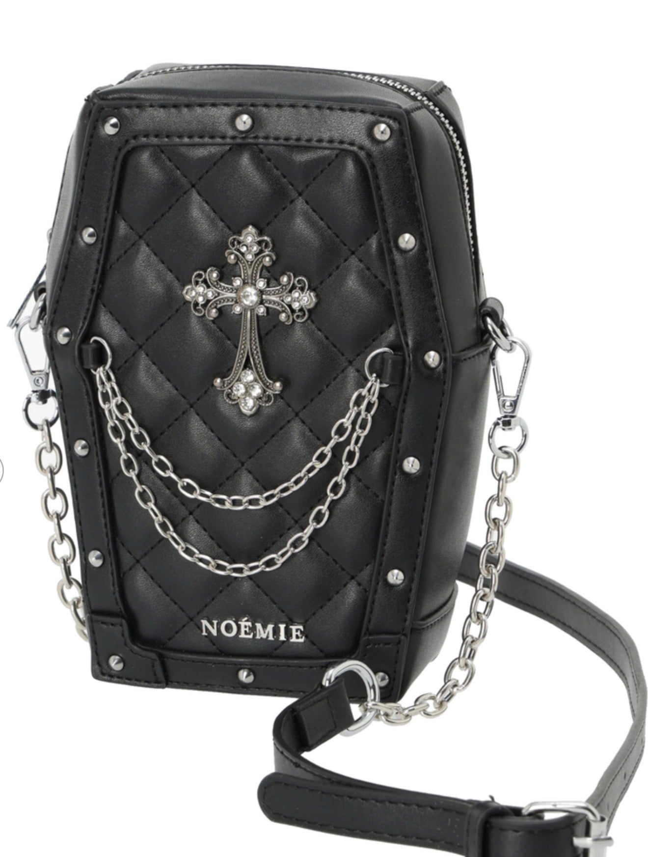 NOÉMIE Coffin quilted shoulder bag