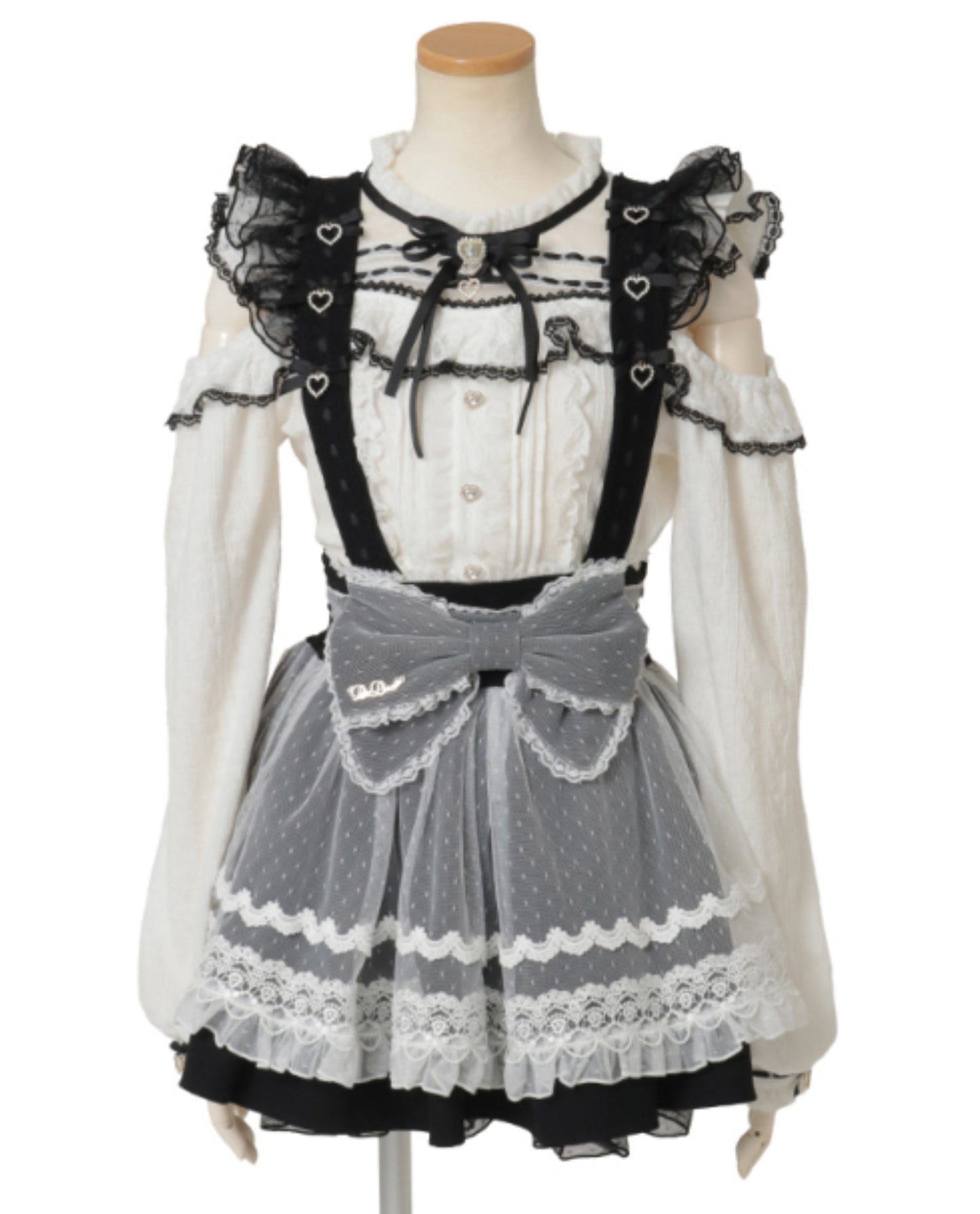 LizLisa Skirt with maid-like suspenders