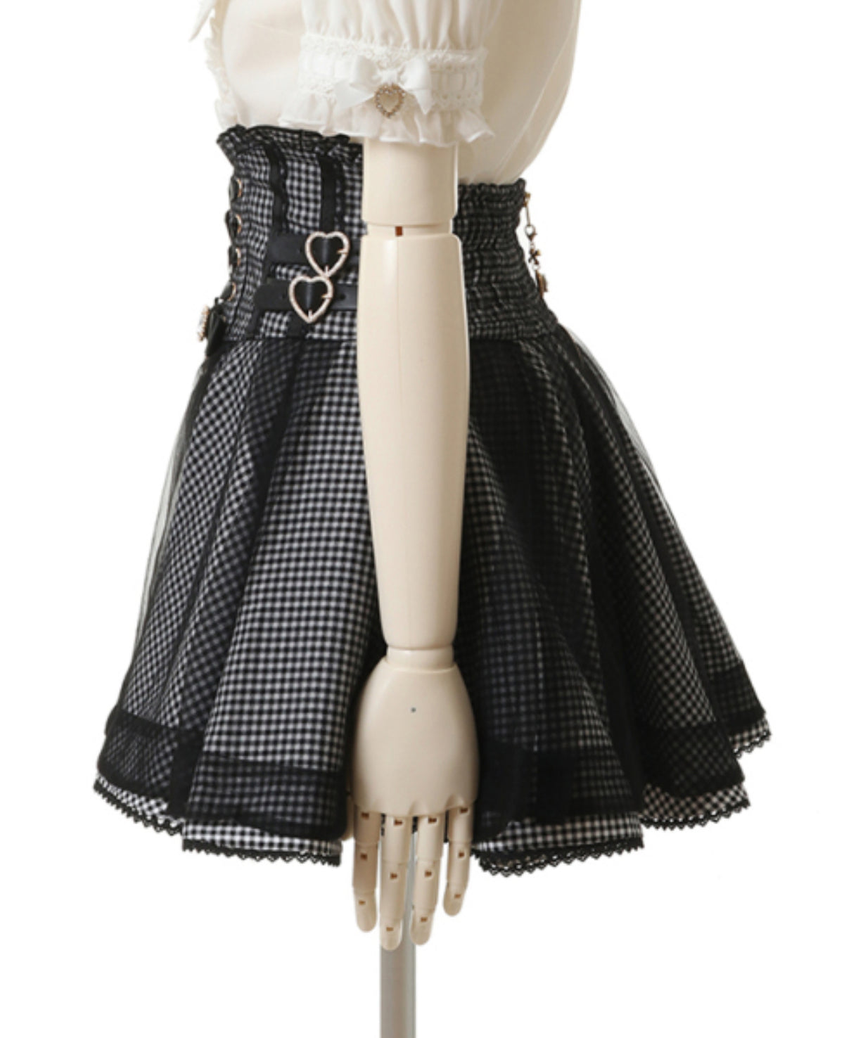 LizLisa Lace-Up Corset-Like Skirt-Pants