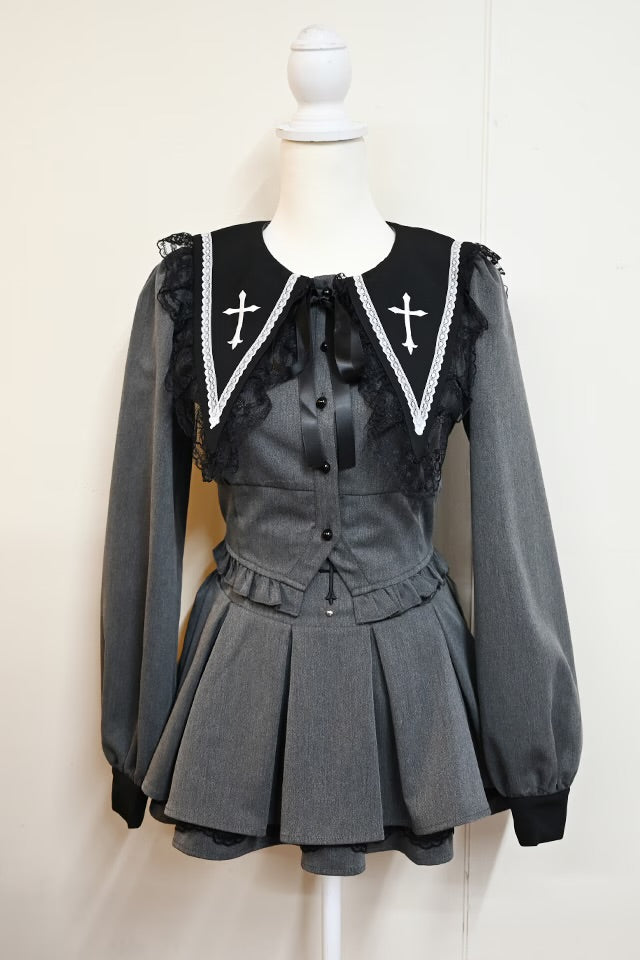 MA*RS Cross Embroidered Short-Length Set