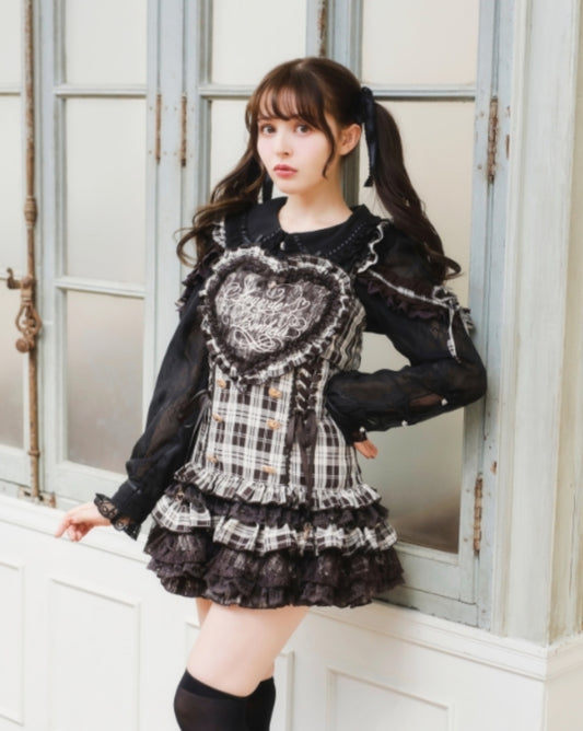 LizLisa Heart Apron Jumper-Skirt Set-up