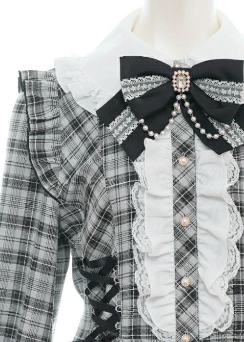 SecretHoney Side Lace-Up Tiered Sleeve Set-Up