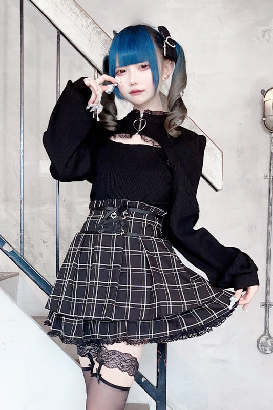 MA*RS Front spindle skirt pants