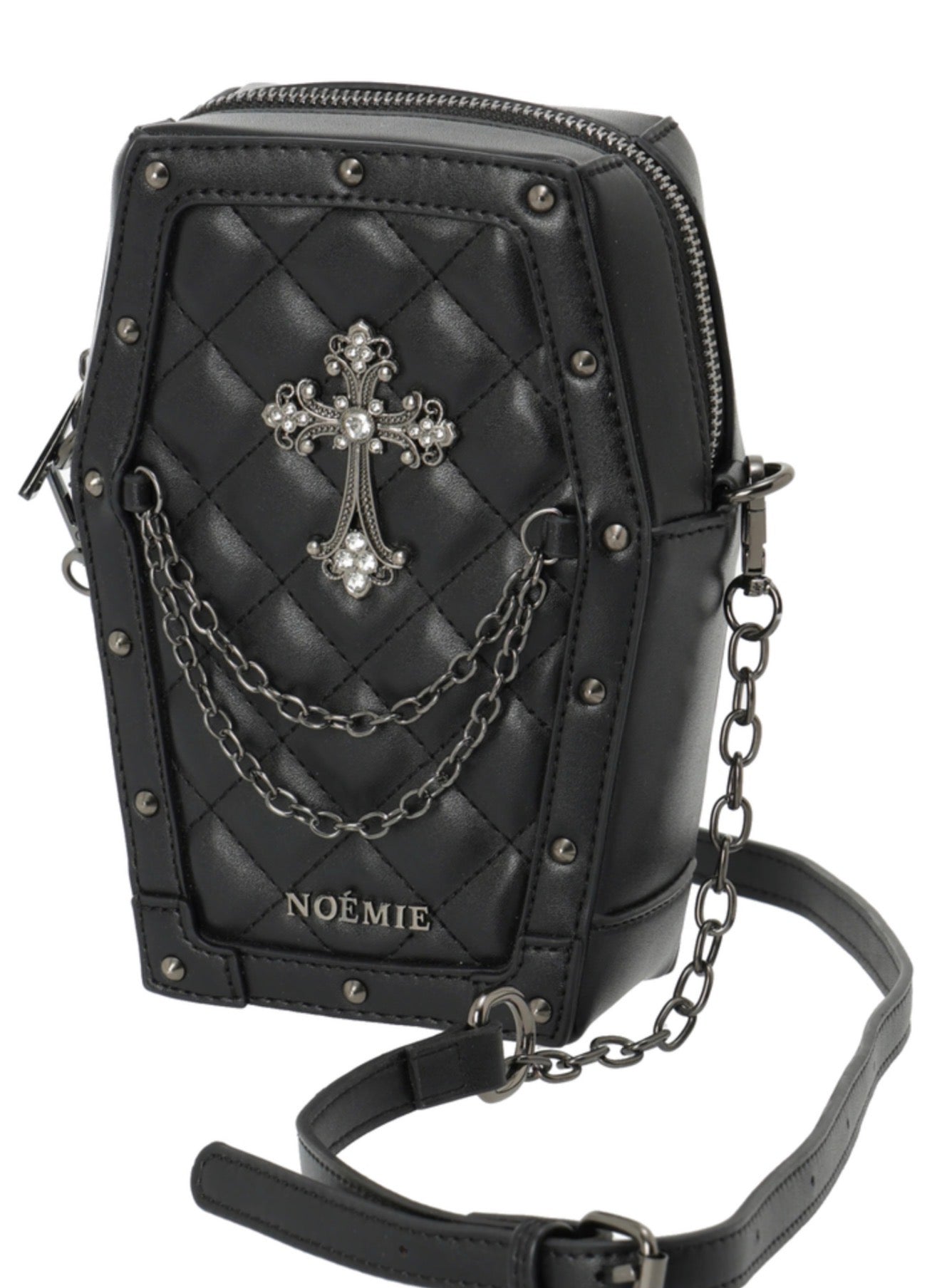 NOÉMIE Coffin quilted shoulder bag