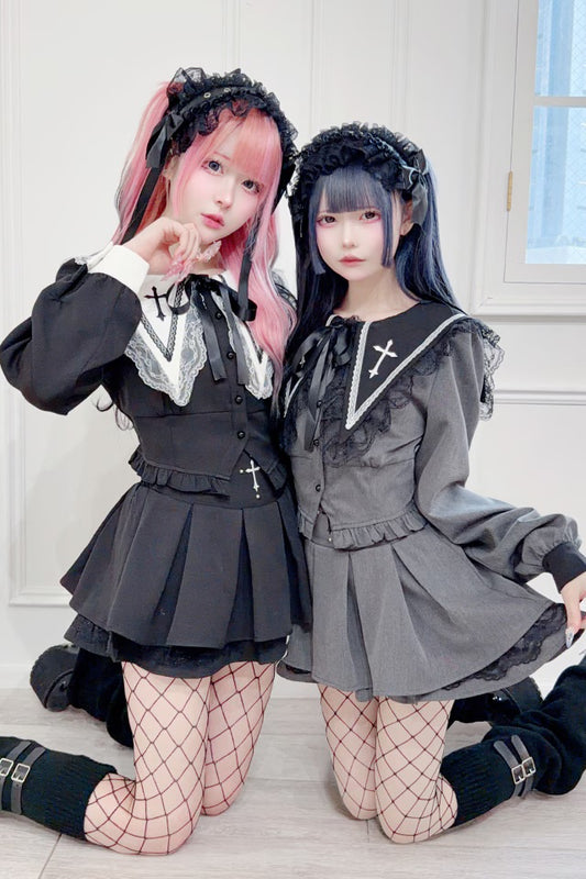 MA*RS Cross Embroidered Short-Length Set