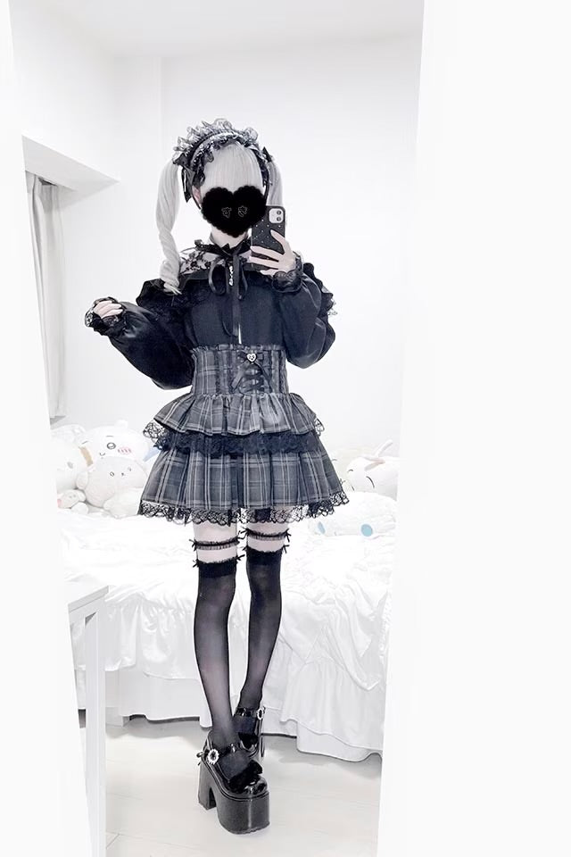 MA*RS High waist spindle volume skirt pants