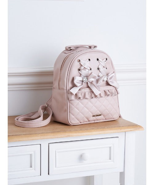 NOÉMIE Lace-up quilted backpack