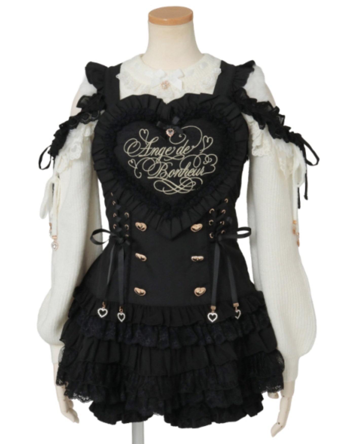 LizLisa Heart Apron Jumper-Skirt Set-up