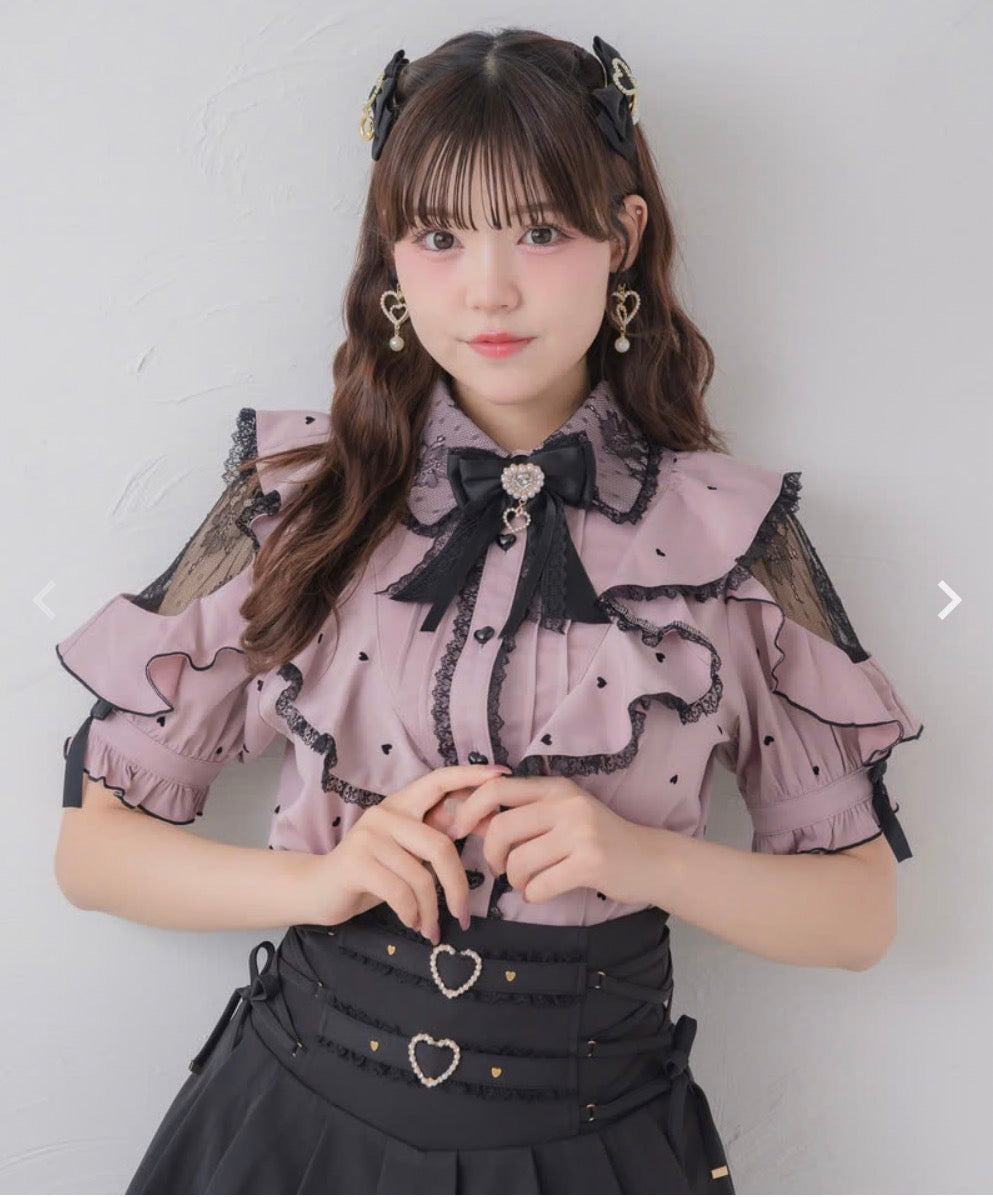 Rojita Heart dot blouse