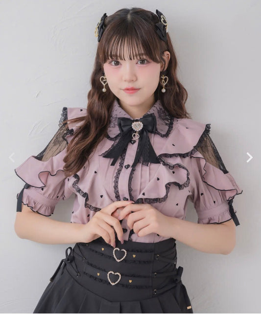 Rojita Heart dot blouse