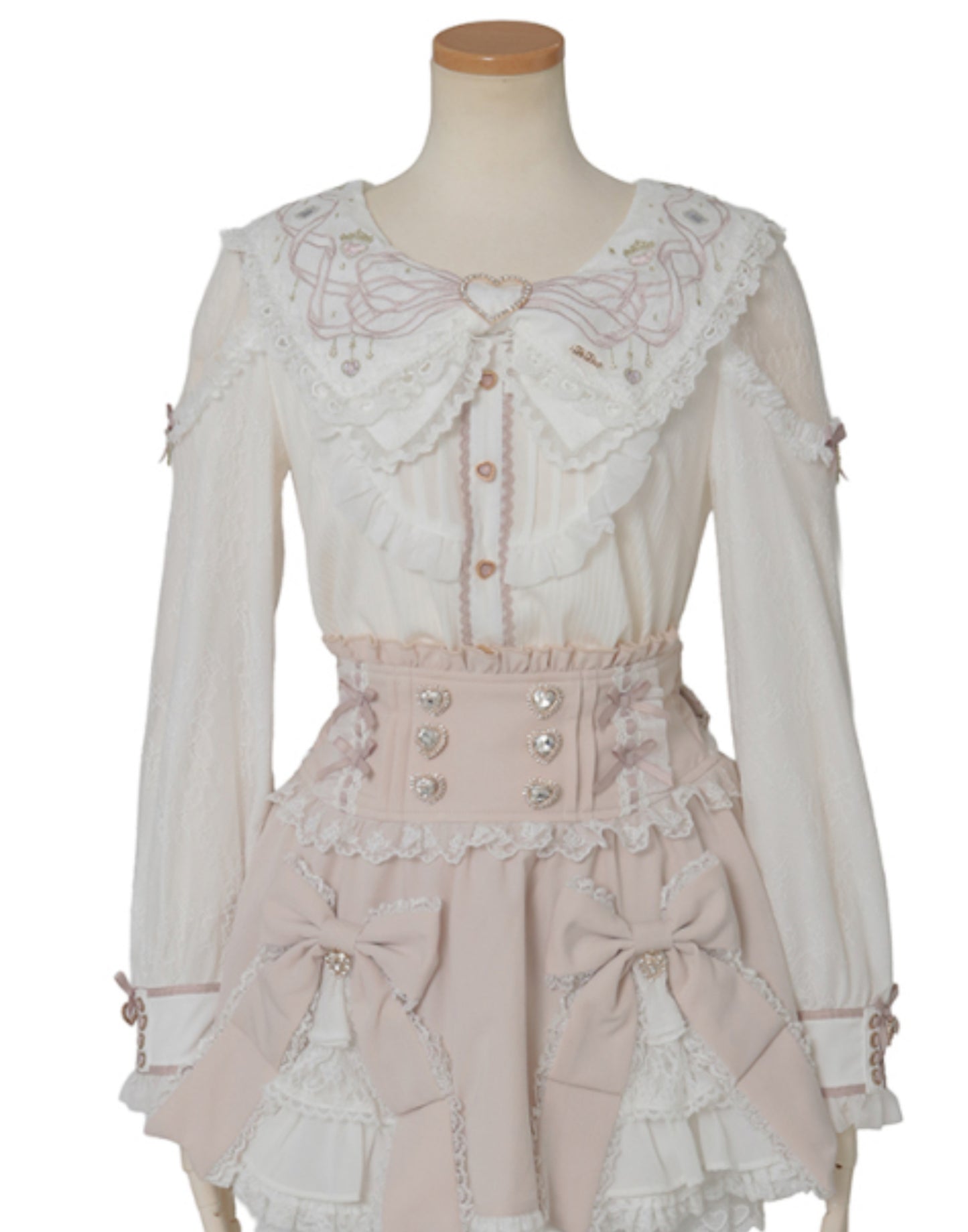 LizLisa Jewelry Ribbon embroidery Sailor Rib Top