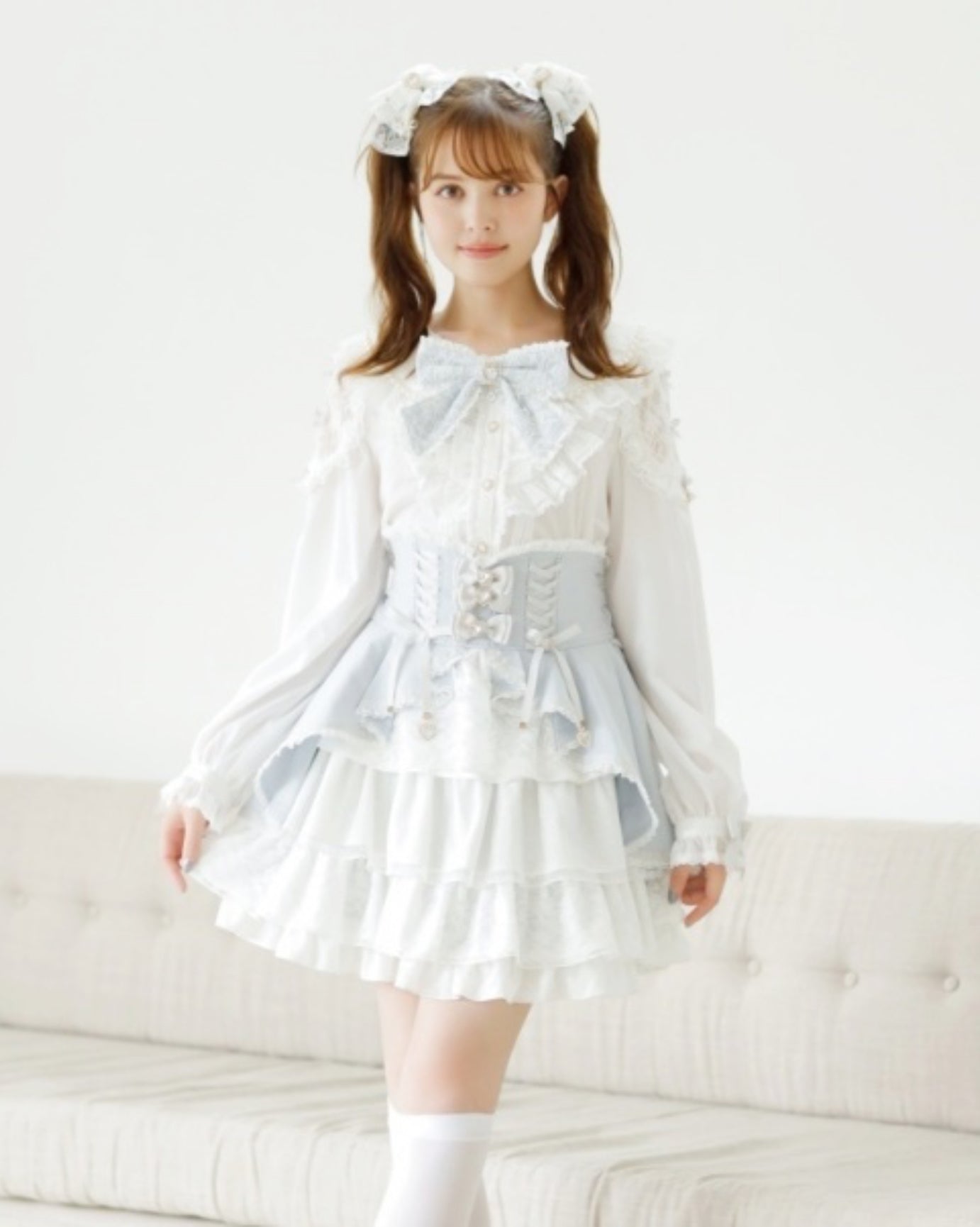 LizLisa Front Cashmere Skirt