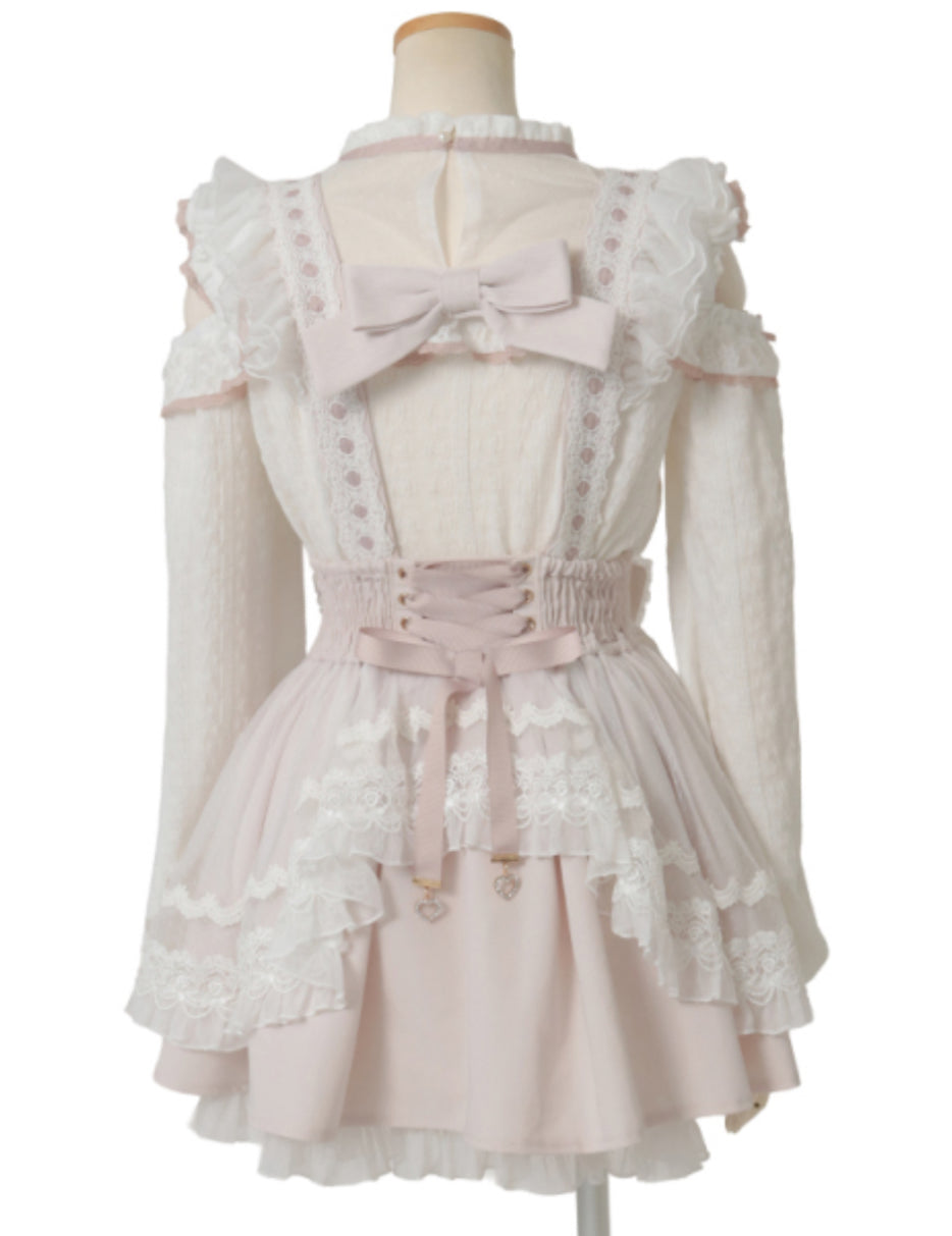 LizLisa Skirt with maid-like suspenders