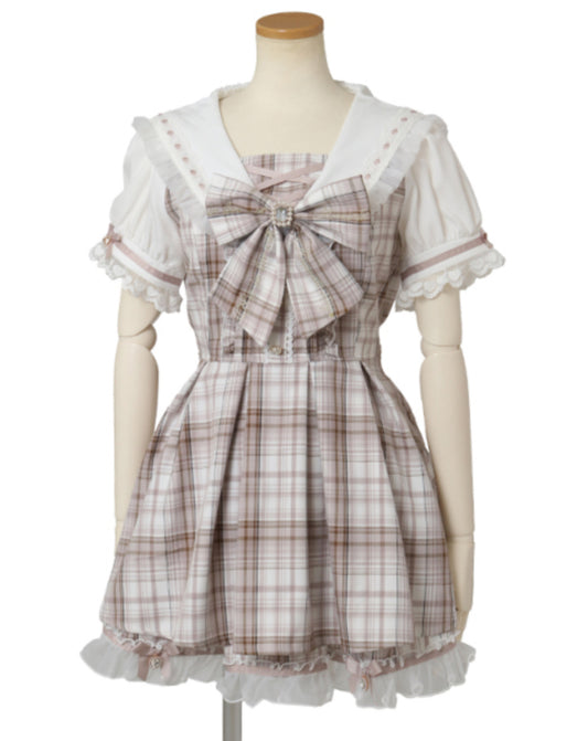 LizLisa Check Sailor Set-Up