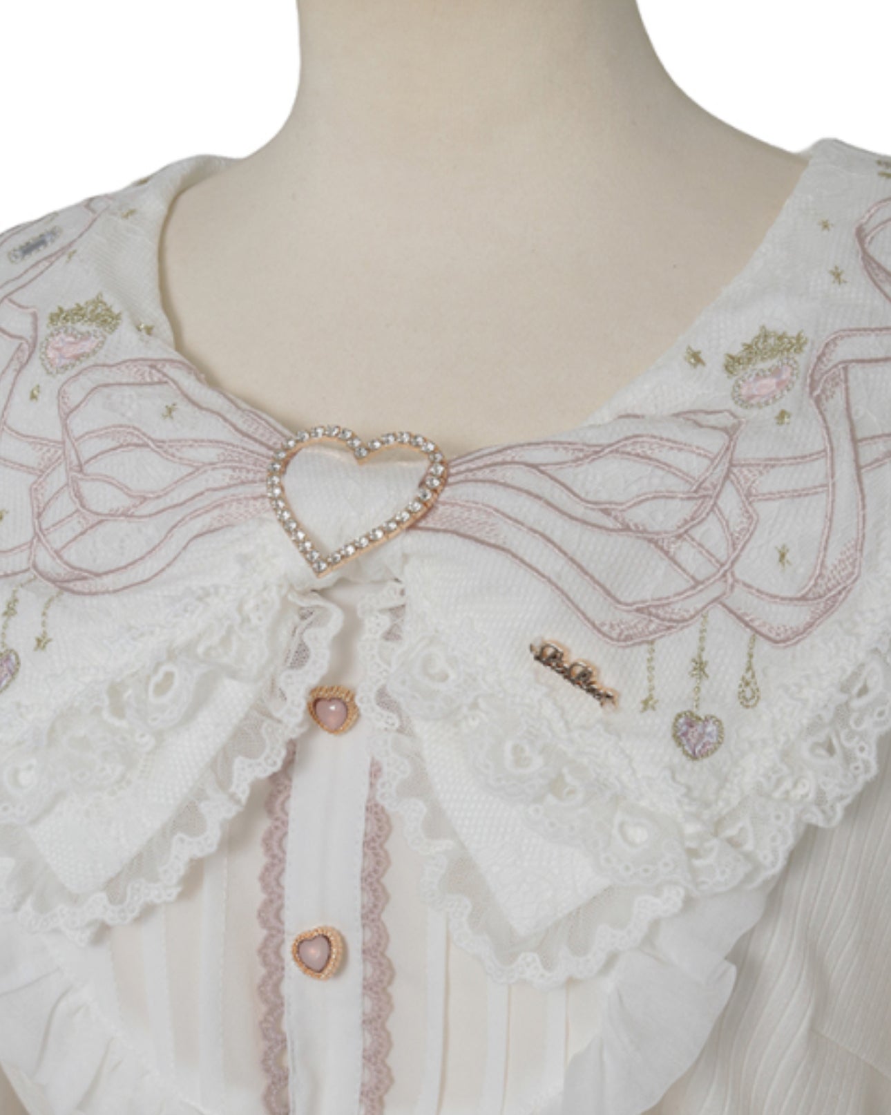 LizLisa Jewelry Ribbon embroidery Sailor Rib Top
