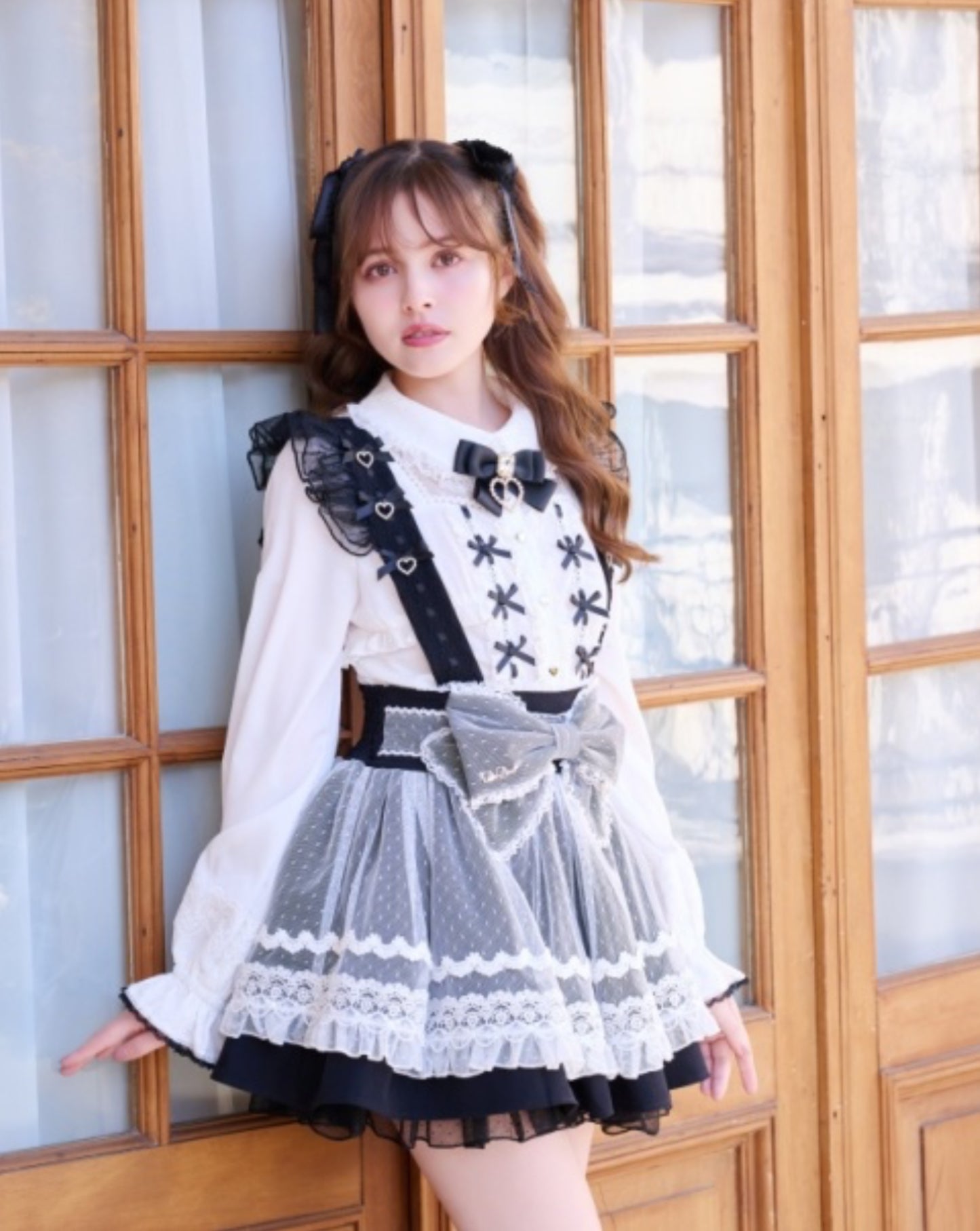 LizLisa Skirt with maid-like suspenders