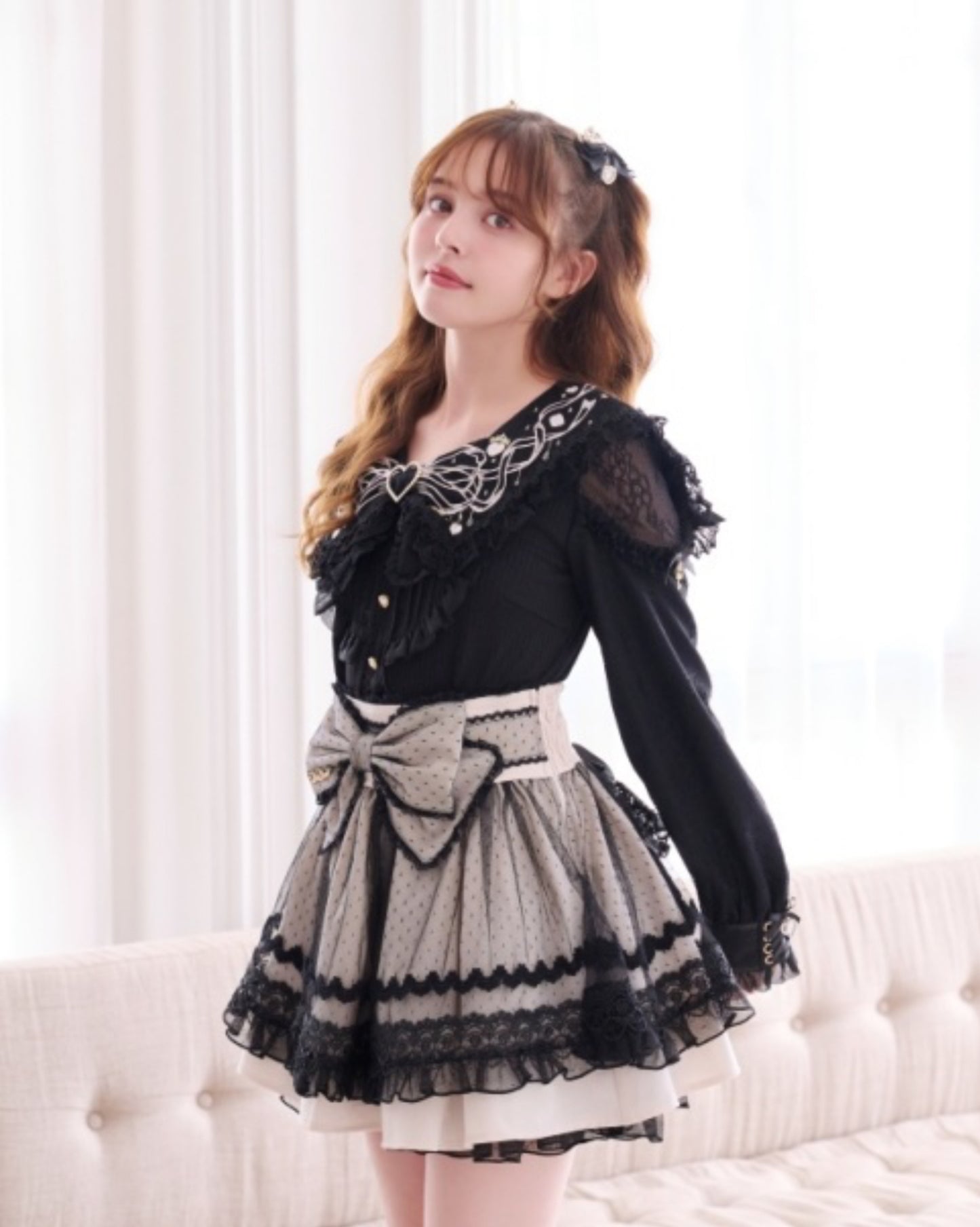 LizLisa Jewelry Ribbon embroidery Sailor Rib Top