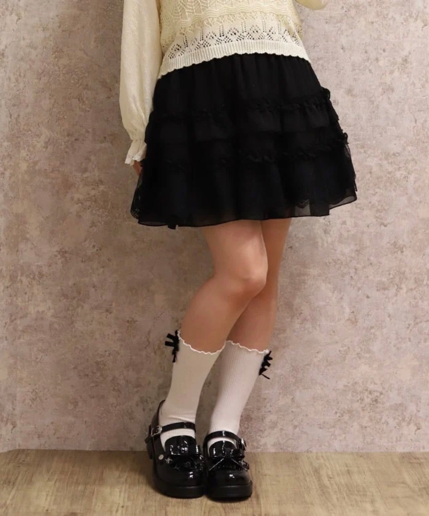 axesfemme VOLUME FRILL SKIRT