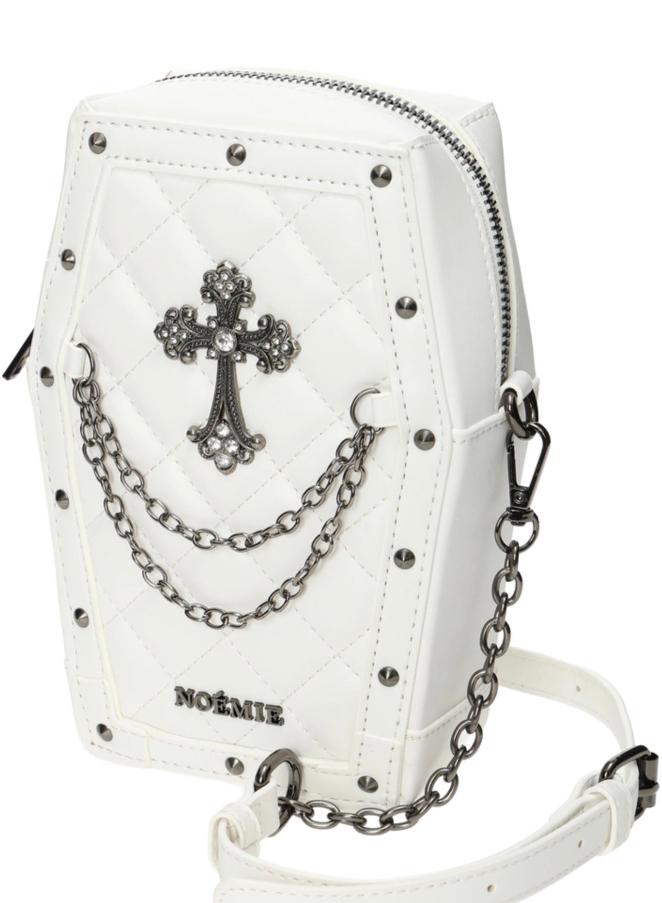 NOÉMIE Coffin quilted shoulder bag