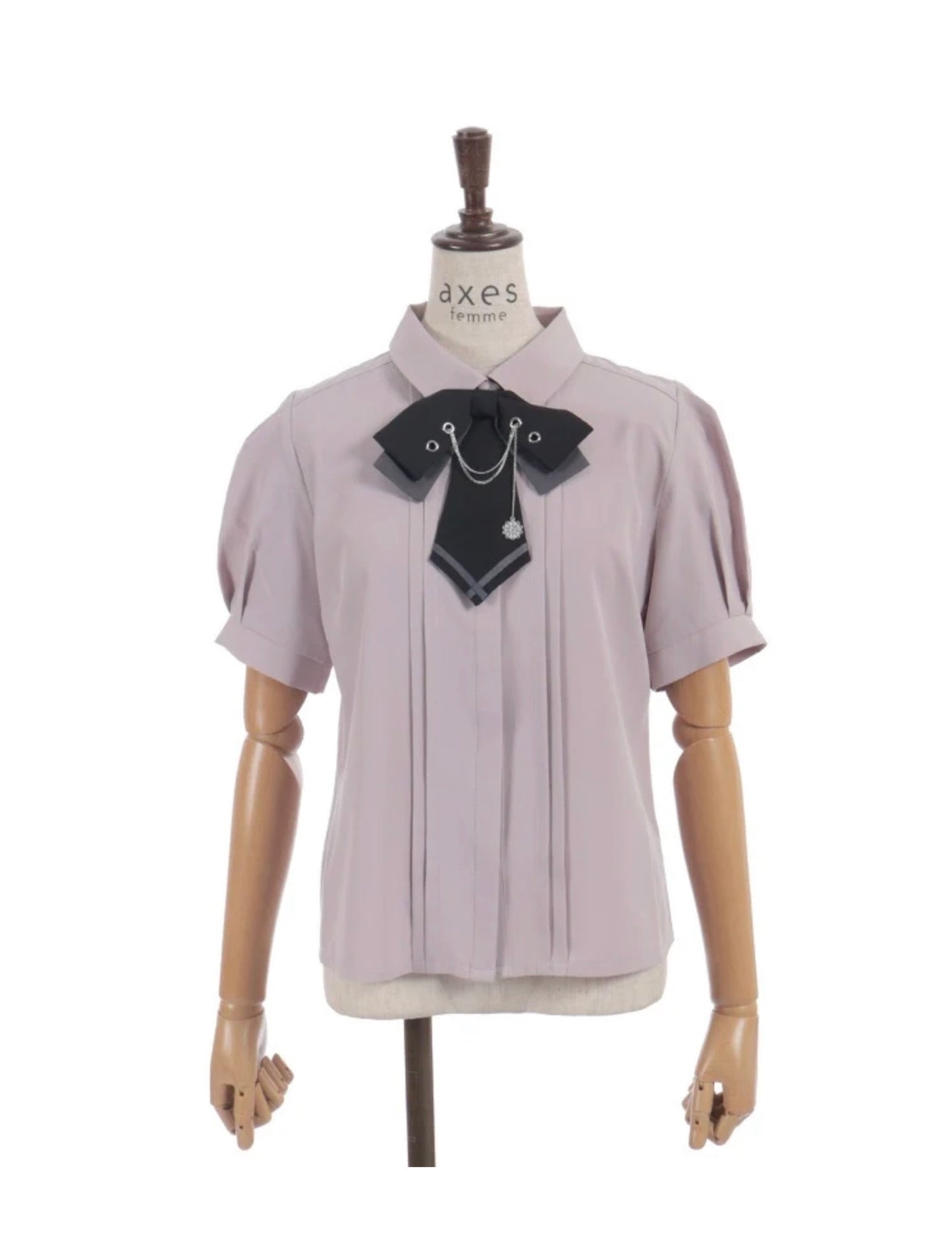 axesfemme CHAIN TIE SET BLOUSE