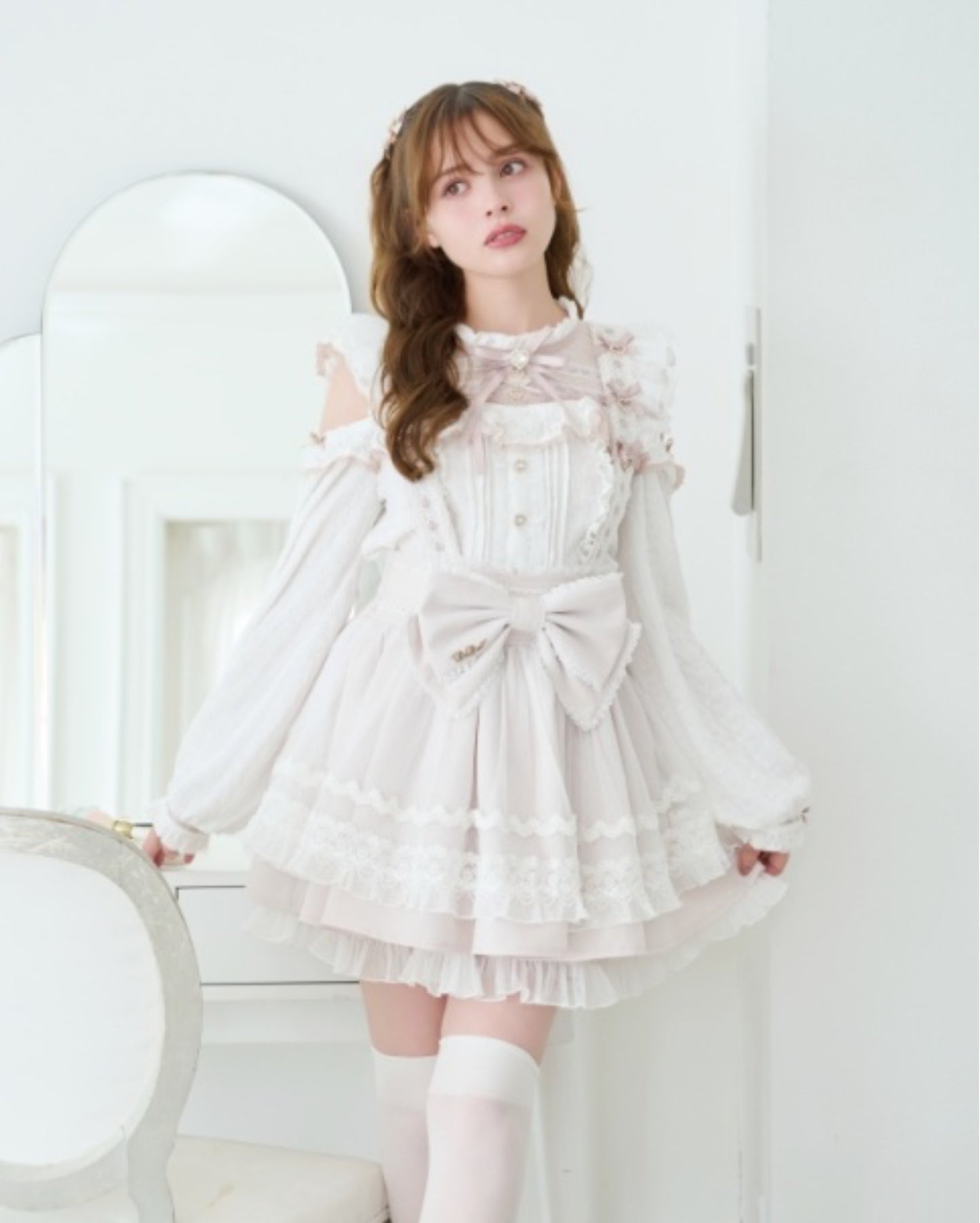 LizLisa Skirt with maid-like suspenders