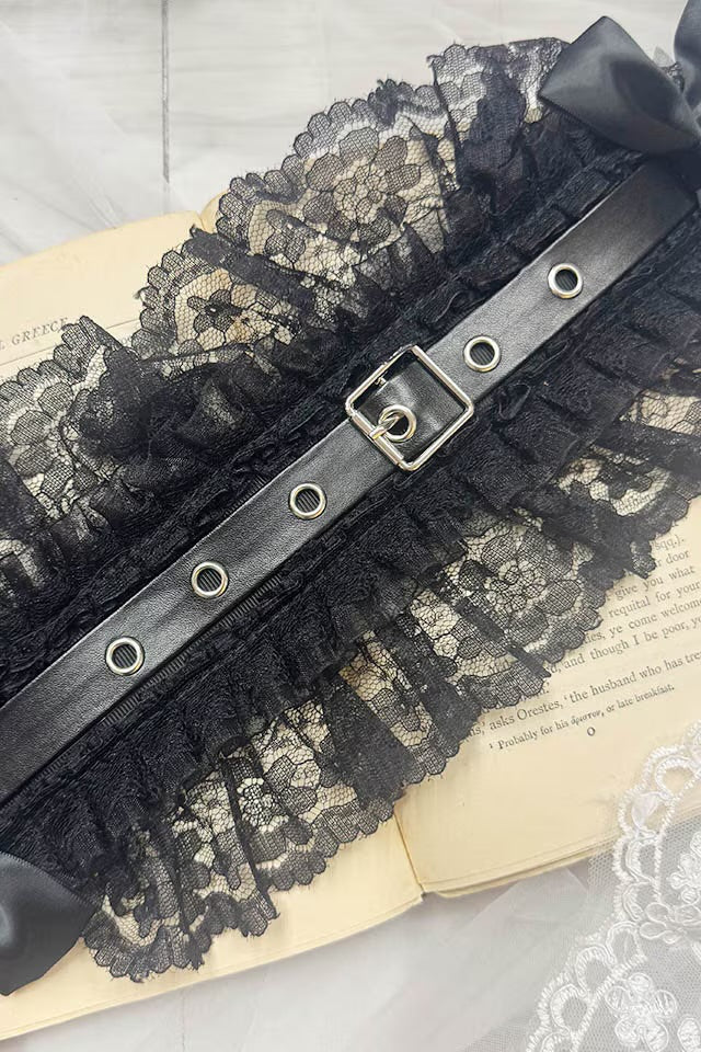 MA*RS Ribbon Belt Head Dress - White Size-F