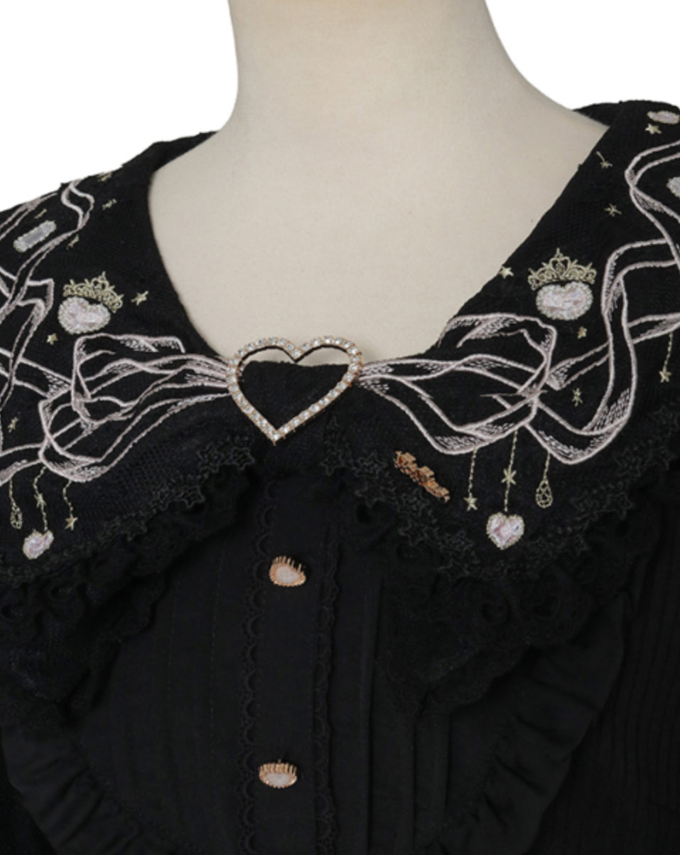 LizLisa Jewelry Ribbon embroidery Sailor Rib Top